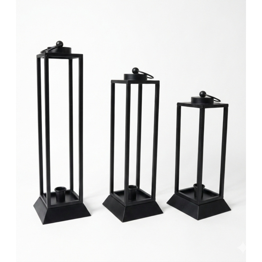 Dekorative Laterne HALL 34 cm schwarz