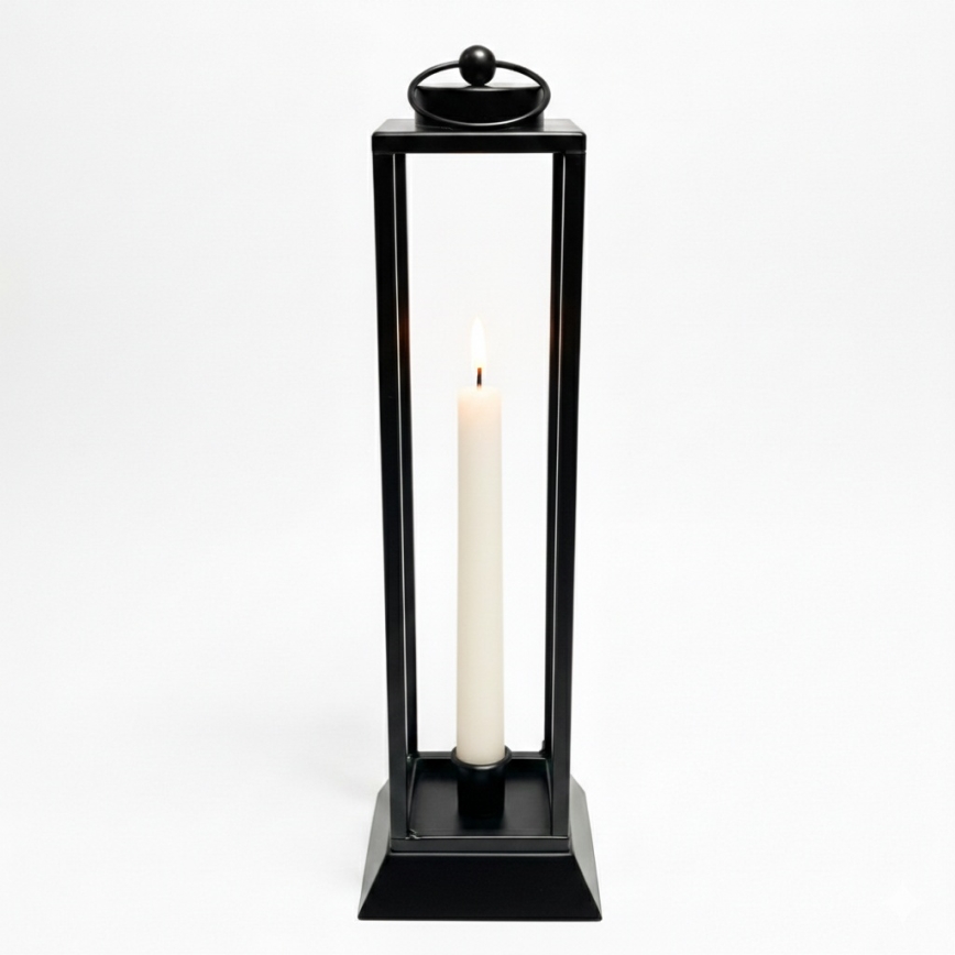 Dekorative Laterne HALL 34 cm schwarz