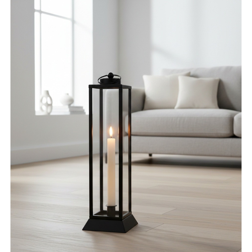 Dekorative Laterne HALL, 45,5 cm, schwarz