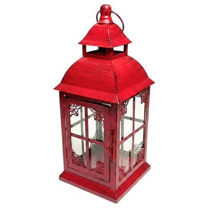 Dekorative Laterne REDY, 30,5 cm, rot