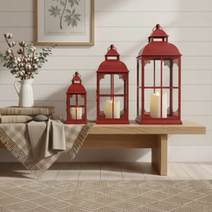 Dekorative Laterne REDY, 56 cm, rot