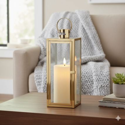 Dekorative Laterne TOWER 29 cm, gold