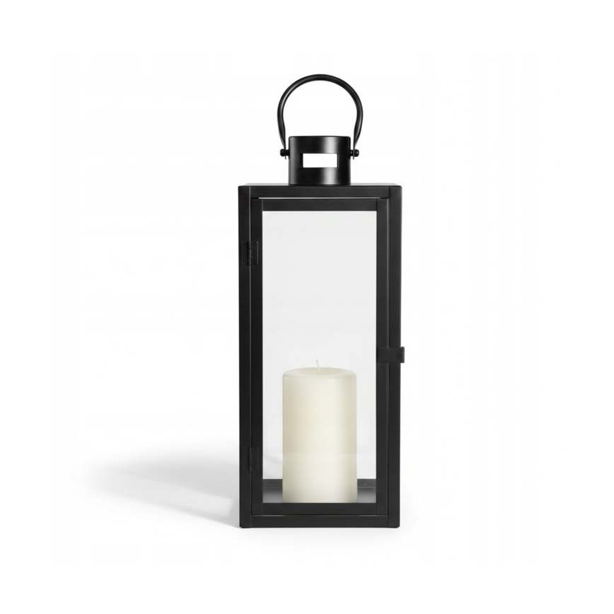 Dekorative Laterne TOWER, 29 cm, schwarz