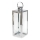 Dekorative Laterne TOWER 38 cm glänzender Chrom