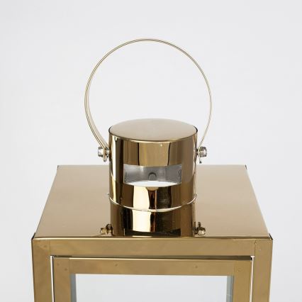 Dekorative Laterne TOWER 38 cm, goldfarben