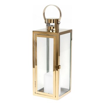 Dekorative Laterne TOWER 49 cm gold