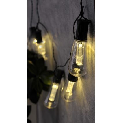 Dekorative LED-Lichterkette EDISON 2,65 m 10xLED/2xAA