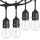 Dekorative LED-Outdoor-Lichterkette 10xE27/1W/230V 10 m IP65 schwarz