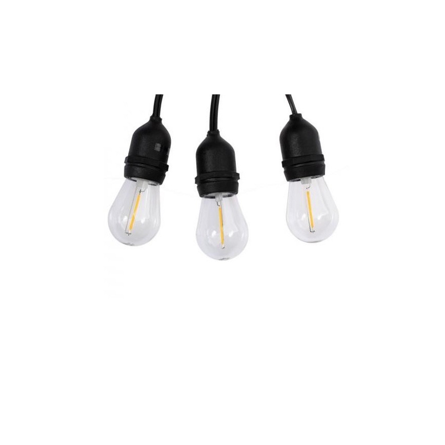 Dekorative LED-Outdoor-Lichterkette 5,6m 10xE27/0,6W/36V IP44