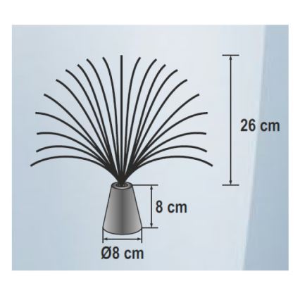 Dekorative LED-RGB-Beleuchtung 3xLED/3xAA