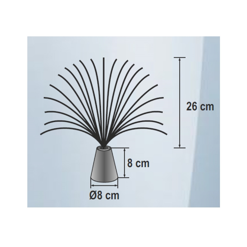 Dekorative LED-RGB-Beleuchtung 3xLED/3xAA
