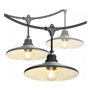 Dekorative Lichterkette für den Außenbereich CRETE 15xE27/230V 20m IP44