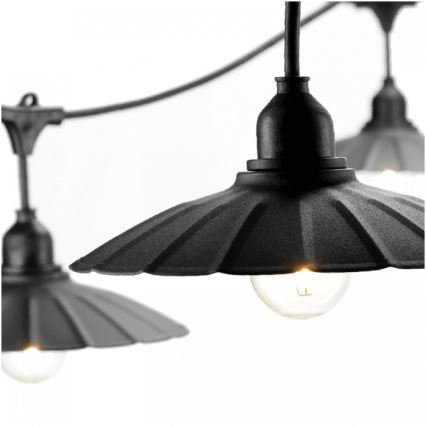 Dekorative Lichterkette für den Außenbereich CRETE 15xE27/230V 20m IP44