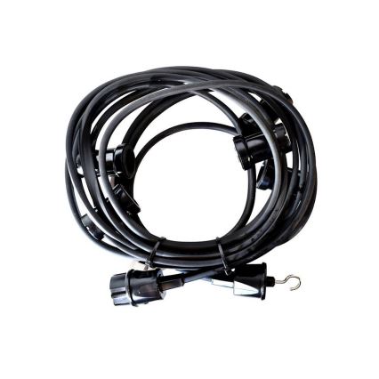 Dekorative Outdoor-Kette GARLAND 12 m 10xE27/15W/230V IP44