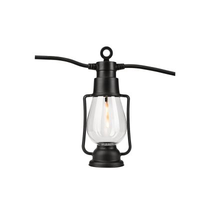 Dekorative Outdoor-Lichterkette GARLAND 10xLED 10m IP44 warmweiβ