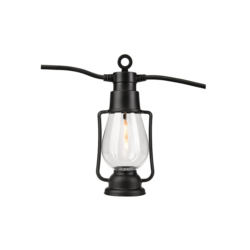 Dekorative Outdoor-Lichterkette GARLAND 10xLED 10m IP44 warmweiβ