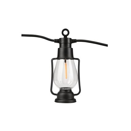 Dekorative Outdoor-Lichterkette GARLAND 10xLED 10m IP44 warmweiβ