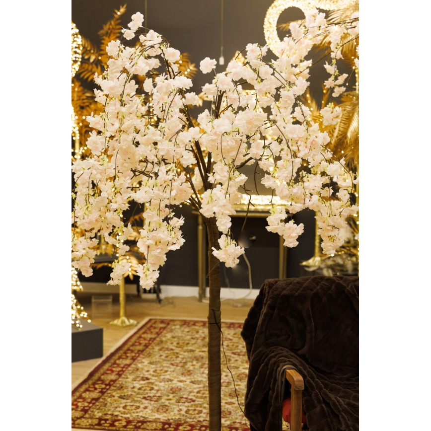 Dekorativer LED-Kunst-Weihnachtsbaum CHERRY TREE 84xLED/230V 1,7 m Kirsche