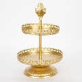 Dekoratives Tablett d 25,5 cm golden