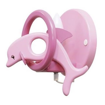 DELFIN für die Wand lila/ rosa 1xE14/40W
