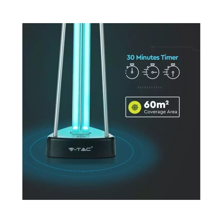 Desinfizierende Entkeimungslampe mit Ozon UVC/38W/230V