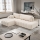 DESIO Ecksofa mit Schlaffunktion und Stauraum, L‑Form, links, beige