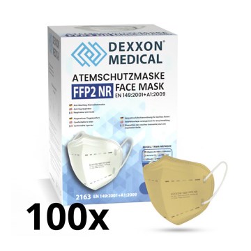 DEXXON MEDICAL Atemschutzmaske FFP2 NR beige 100St.