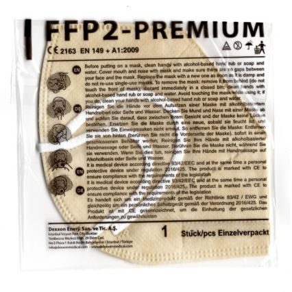 DEXXON MEDICAL Atemschutzmaske FFP2 NR beige 100St.