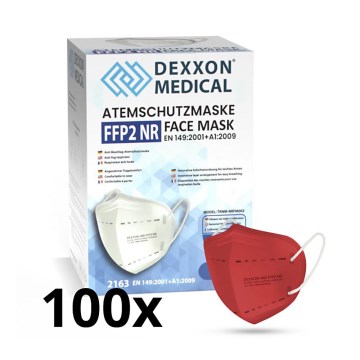DEXXON MEDICAL Atemschutzmaske FFP2 NR Rot 100St.