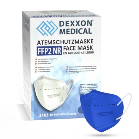 DEXXON MEDICAL Atemschutzmaske FFP2 NR Tiefblau 1 Stück