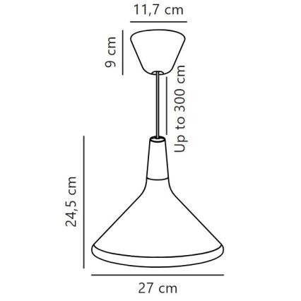 DFTP by Nordlux - Hängeleuchte NORI 1xE27/40W/230V