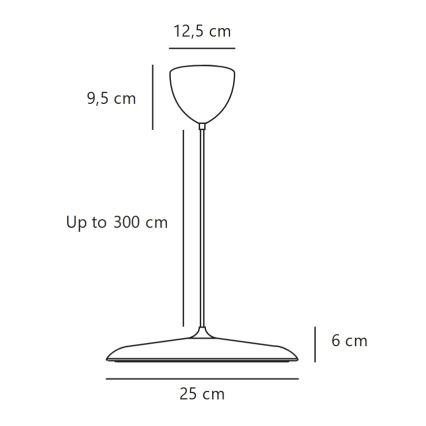 DFTP by Nordlux - LED dimmbare Pendelleuchte an Kabel ARTIST LED/14W/230V 3000K