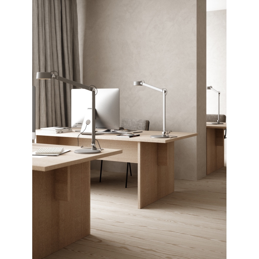 DFTP by Nordlux - LED dimmbare Touch-Tischlampe 3in1 NOBU LED/9W/230V grau