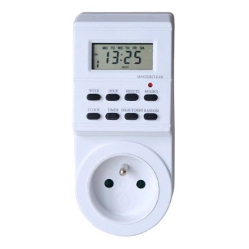 Digitale Zeitschaltuhr wöchentlich 16A/230V 200 mAh