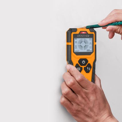 Digitaler Multifunktionsdetektor 9 V (1×6LR61), IP54, orange
