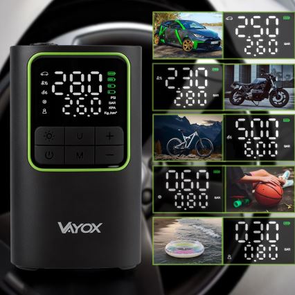 Digitaler Taschenkompressor 5 V, 4000 mAh, schwarz