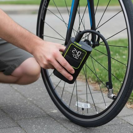 Digitaler Taschenkompressor 5 V, 4000 mAh, schwarz