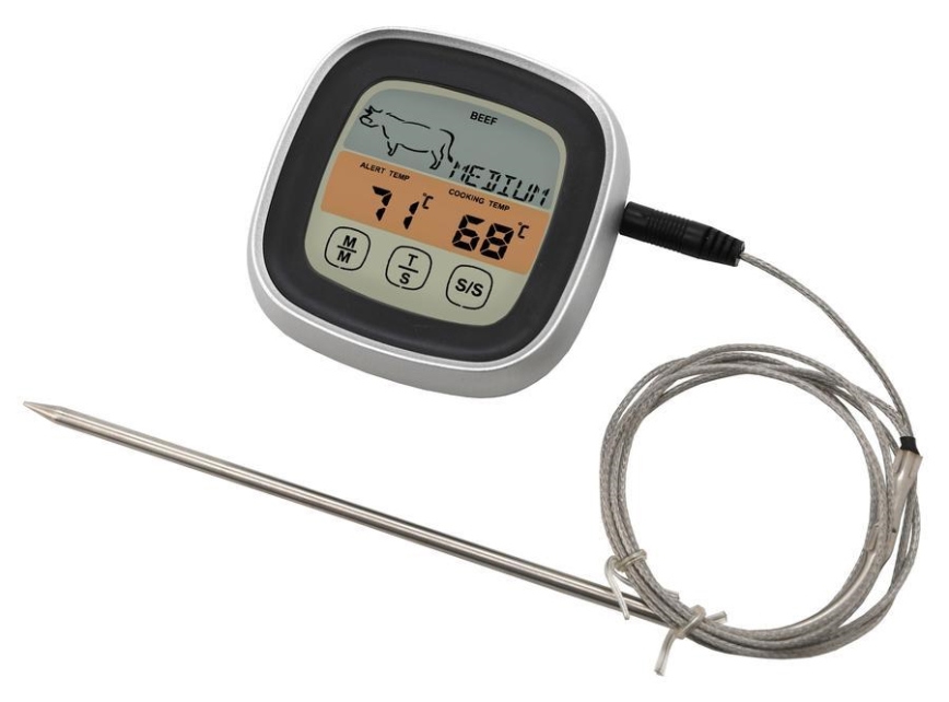 Digitales Fleischthermometer mit probe -20-300°C 2xAAA