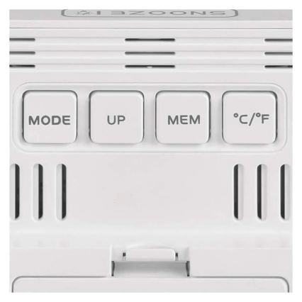 Digitales Thermometer mit Hygrometer 1xAA weiß