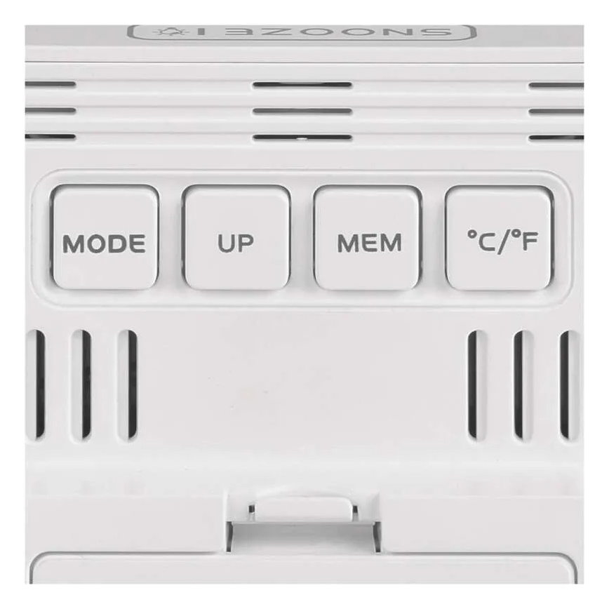 Digitales Thermometer mit Hygrometer 1xAA weiß