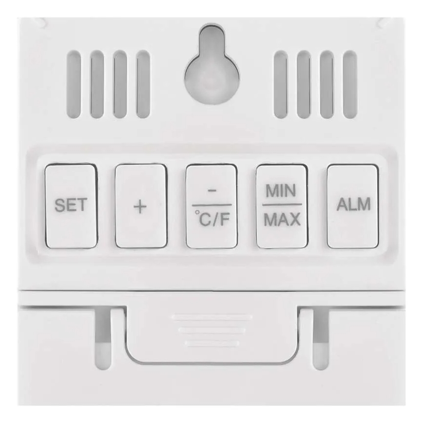 Digitales Thermometer mit Hygrometer 2xAAA weiß