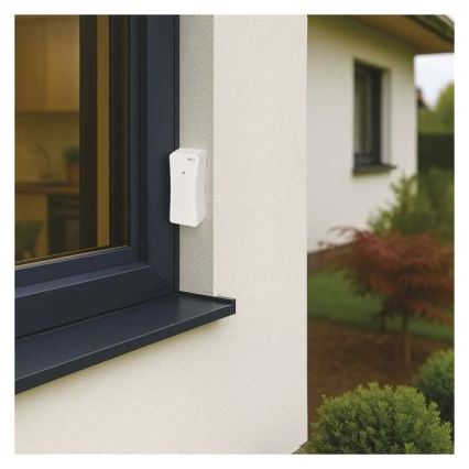 Digitales Thermometer mit Hygrometer, 2×AAA, weiß