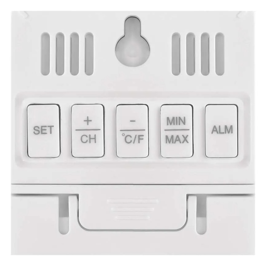 Digitales Thermometer mit Hygrometer, 2×AAA, weiß