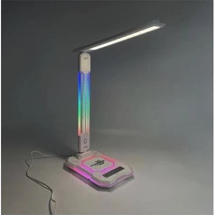 Dimm- und aufladbare LED-RGB-Tischleuchte mit Touch-Funktion und kabelloser Aufladung LED/7,5W/5V 2700-5300K weiß