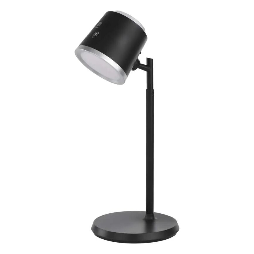 Dimm- und aufladbare LED-Tischleuchte 4in1 LED/6W/3,7V 3000K/4000K/6500K 1500mAh schwarz