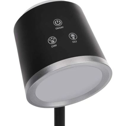 Dimm- und aufladbare LED-Tischleuchte 4in1 LED/6W/3,7V 3000K/4000K/6500K 1500mAh schwarz