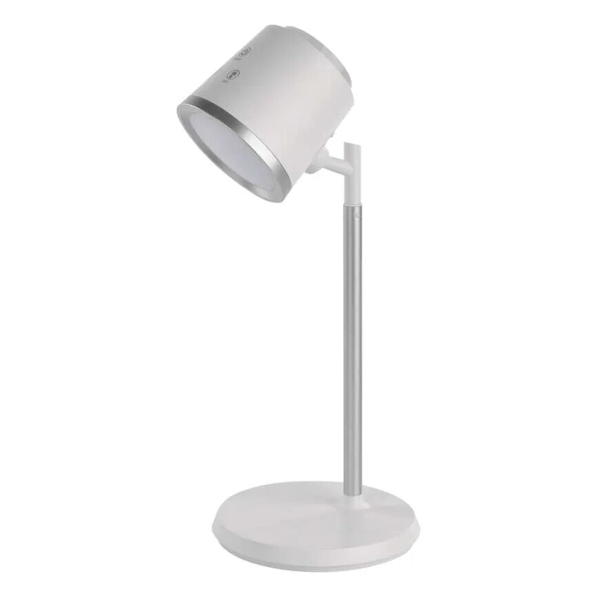 Dimm- und aufladbare LED-Tischleuchte 4in1 LED/6W/3,7V 3000K/4000K/6500K 1500mAh weiß