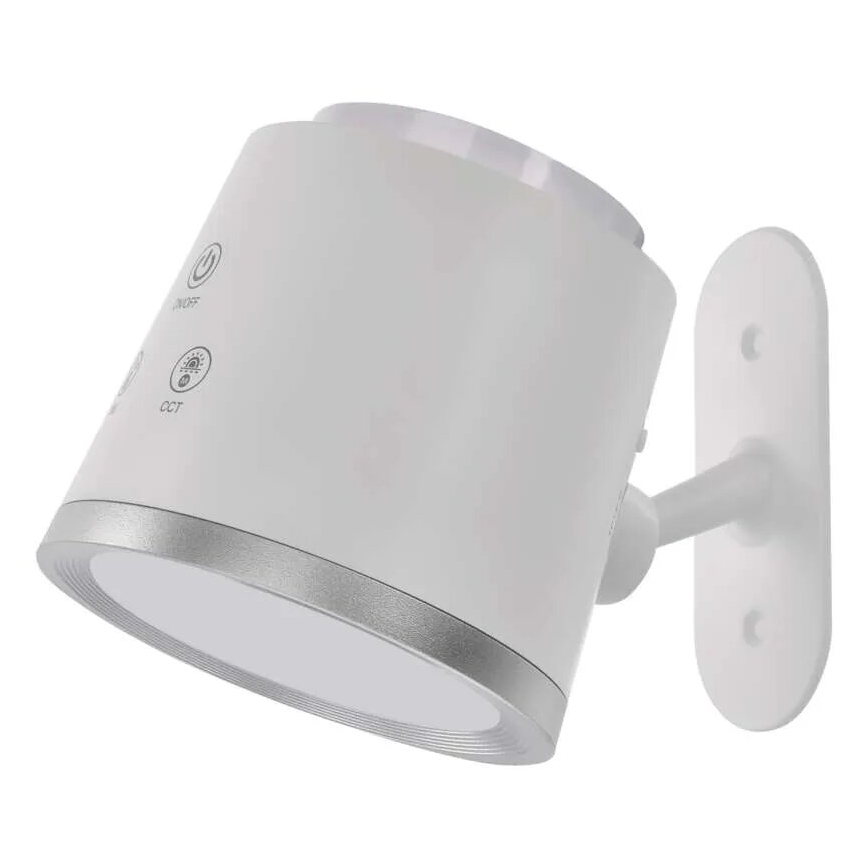 Dimm- und aufladbare LED-Tischleuchte 4in1 LED/6W/3,7V 3000K/4000K/6500K 1500mAh weiß