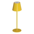 Dimm- und aufladbare LED-Tischleuchte INITA LED/1,2W/1800 mAh IP54 gelb
