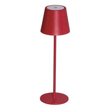 Dimm- und aufladbare LED-Tischleuchte INITA LED/1,2W/1800 mAh IP54 rot